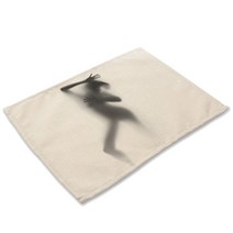 비케이 실루엣 식탁매트, 4, 가로 42cm x 세로 32cm