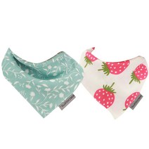 베베슈에뜨 유아동용 사계절 더블거즈 양면 스카프빕 바람의정원 2p 세트