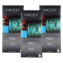 까쉐 페루 다크 초콜릿, 100g, 3개입