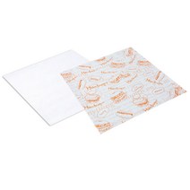 SR 햄버거 포장지 무지 50p + 햄버거 포장지 주황 50p, 1세트