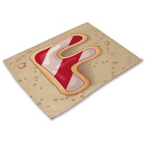 리빙팝 쿠키알파벳 테이블매트, 06, 42 x 32 cm