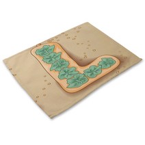 리빙팝 쿠키알파벳 테이블매트, 12, 42 x 32 cm