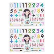 맘스보드 문자자석놀이 숫자, 2개입, 50피스, 100피스
