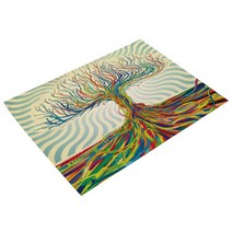 아울리빙 그래픽 디자인 식탁매트, K, 42 x 32 cm