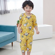 메이키즈 키즈용 레이니몽키 7부쟈가드 실내복