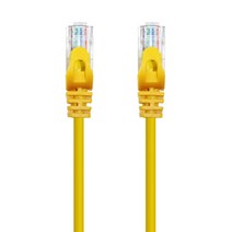 AVIVE 고급형 UTP 3m CAT6 랜선 케이블, YELLOW, 2개입