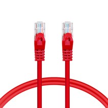 AVIVE 고급형 UTP 5m CAT6 랜선 케이블, RED, 1개