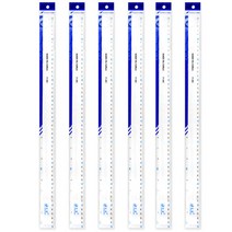 블루마토 플라스틱 자 F 50cm, 혼합 색상, 6개입