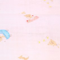 기요하라 코튼 더블거즈 마인 베이비 베이비포산책 패브릭원단, 핑크, 1개