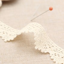 해피베어스 시나브로 토션 레이스 테이프 20 mm, 내추럴, 2팩