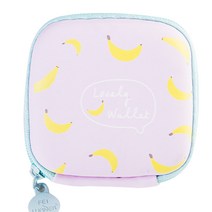 DM 여행용 이어폰 케이블 보관 가방, 바나나