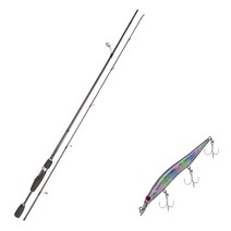 영규산업 루어대 블루포스 스타젠 S66ML + 다미끼_하드베이트_스트라이커 120(276H RAINBOW HOLO), 1세트
