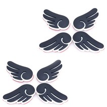 블럭마트 문콕방지 엔젤윙 도어가드 4p, 블랙, 2개입