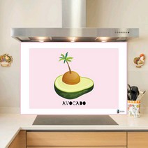 키센주방아트보드 아보카도 타일 895 x 680 mm, 핑크, 1개
