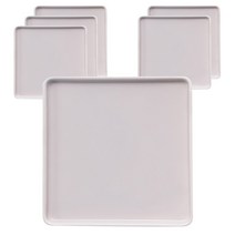 하우밍 리즈 사각접시 6p, 페일핑크