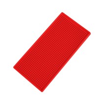 블럭마트 주방 드라잉매트 식기 컵 건조매트 30 x 15 x 1 cm, 레드, 1개