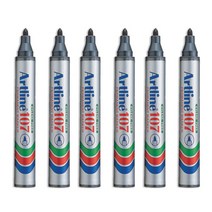 사치하타 아트라인 유성 매직 EK-107, 흑, 6개입