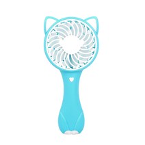 데코 충전식 휴대용 선풍기 FOX FAN, FOX FAN-DCS1, 블루