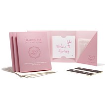 1AM 사랑 힐링 티세트 트리플 베리, 4g, 3세트, 사랑 카드 패키지 + 티백 + 캘리그라피 미니카드 hello 봄 + 편지봉투 + 봉합 스티커