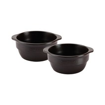ZEN COOK 스태킹 핸들 뚝배기, 16.5cm, 2개입