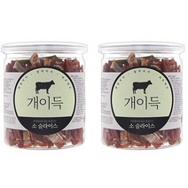 개이득 강아지간식 200g, 소슬라이스맛, 2개입