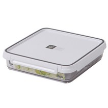 창신리빙 스카이락 밀폐용기 점보 1호 정 인케이스 4칸, 1.7L, 1개, 밀페용기 1개