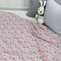 베드앤데코 거즈 블랭킷 13종 90 x 110 cm, 인디앵글핑크