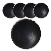 패션포인트 아르메C 단추 25mm, 블랙, 5개입