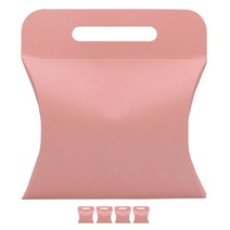 도나앤데코 반짝반짝 손잡이 반달상자, 핑크, 5개입