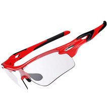 락브로스 스포츠 고글 편광렌즈 선글라스 뉴메틱타입, 블랙레드