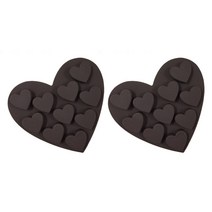 리브레캔들 석고방향제 비누 제작용 실리콘몰드 미니하트10구 2p