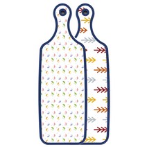 로엠디자인 블루 에디션 서빙 도마 보드 소나무화이트, 우산, 1개