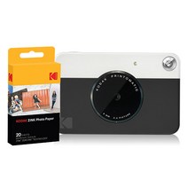 코닥 디지털 즉석 카메라 프린토메틱 + 인화지 20p 세트, 블랙, 1세트