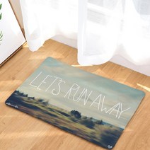 슈퍼식스 그림같은 사진에 레터링 새긴 이미지 바닥 매트, 05