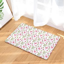 슈퍼식스 플라밍고 패턴 시리즈 물 흡수 발 매트, 15