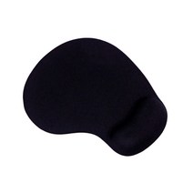 DM 알럽컴 손목보호 슬립 마우스패드, 블랙, 1개