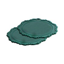 멜로우스페이스 오마주 실리콘 코스터 컵받침 2p, Green