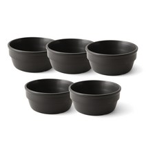젠쿡 스태킹 MS 블랙 뚝배기, 17.7cm, 5개