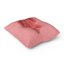 비주얼팩토리 사각형 빅 쿠션 포키, 핑크