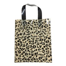 팩스타 손잡이 비닐봉투 M2호 24 x 29 + 3 cm, 호피무늬, 50개입