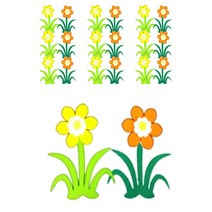 아이세상 줄기꽃 펠트장식 10p, 1-H