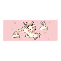 DM 알럽컴 러버 마우스 장패드 90 x 40 cm, 핑크유니콘, 1개