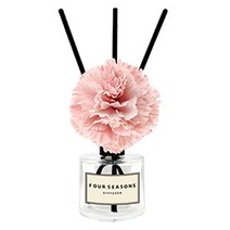 포시즌 플라워 디퓨져 50ml + 블랙스틱 3p + 카네이션 조화 핑크, 프렌치 라벤더
