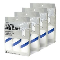 홈인더스트리 사선컷팅 테이프크리너 리필 90매, 12개입