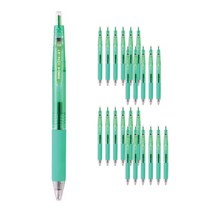 동아 이온RT 볼펜 0.5mm 12p, 그린, 2개입