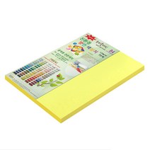 뉴씨플레인 종이문화 양면색상지 No.36 레몬색, 100매입