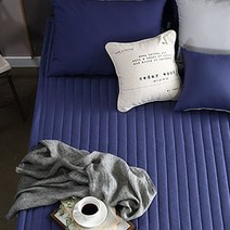 아임리빙 하이엔드 고무밴딩 누빔패드, 네이비