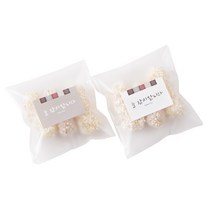봄91 BOM 반투명 접착 쿠키봉투 12 x 15 cm 100p + 늘감사합니다 색동 직사각스티커 흰색 50p + 회색 50p N1901005, 1세트