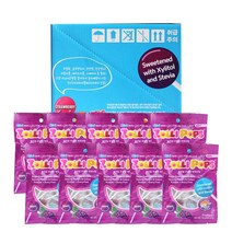 졸리팝 무설탕 막대사탕 포도, 40g, 10개입
