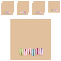 디자인매드 떡메모지 마카롱 85 x 85 mm 100p, 05 브라운, 8개입